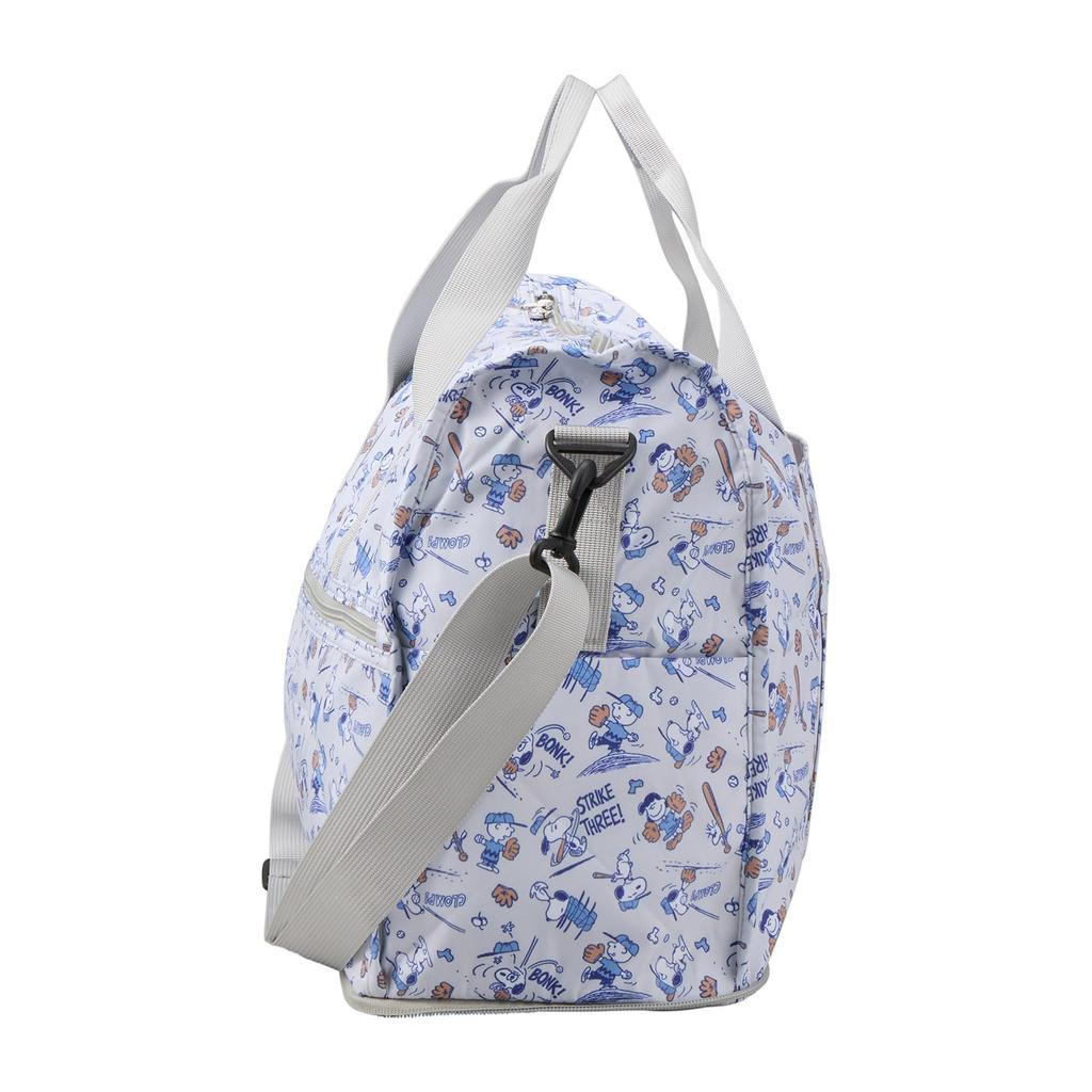 [Sifre] Folding Boston Bag, Large, Peanuts & Snoopy, PN170, Gray Baseball