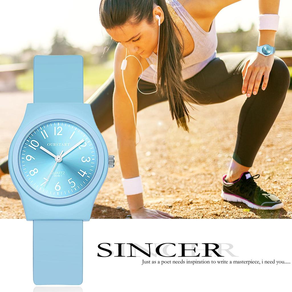 Silicone Watch Women Cute Waterproof Fashion Analog Quartz Watch Accessory - Birthday Christmas Children's Day Gift