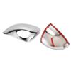 2PCS Rear View Mirror Covers Chrome Glossy Back Adhesive Replacement for FIAT 500X 2014‑2019