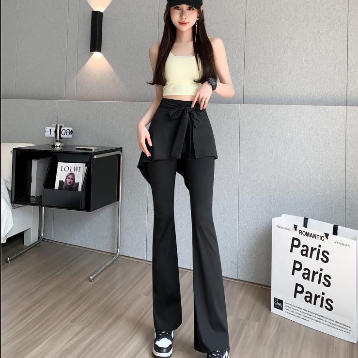 High-Waisted Slim Fit Velvet Wide-Leg Yoga Pants for Spring, Autumn, and Winter