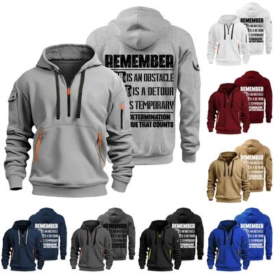 Meeste trükitud dressipluus kapuuts Tõmblukuga käega taskukardigan Meeste spordi suur vabaaja kapuuts