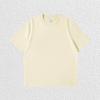 cotton t-shirt Pure White 260g Heavy T-shirt Men's Summer Pure Cotton Short-sleeved New Men's and Women's Streetwear