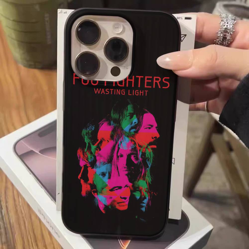 

F-FOO FIGHTERS For IPhone 15 16 17 14 13 12 11 Pro Max 16E 16 Plus 17 Air Corrugated Shockproof Phone Cover iPhone 16 pro