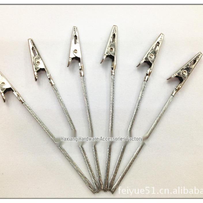 

Трос з нержавіючої сталі затискач типу Алігатор 8cm Total Length