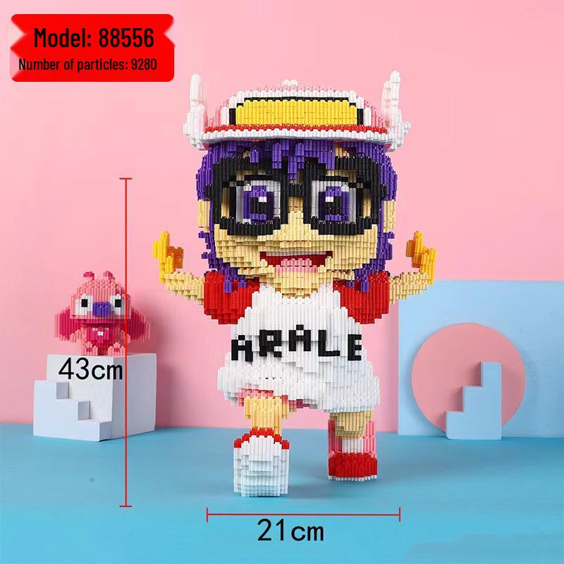 Girls' Compatible Lego: Violent Bear Building Block Series - Educational Micro-Block Interlocking Toys & Gifts