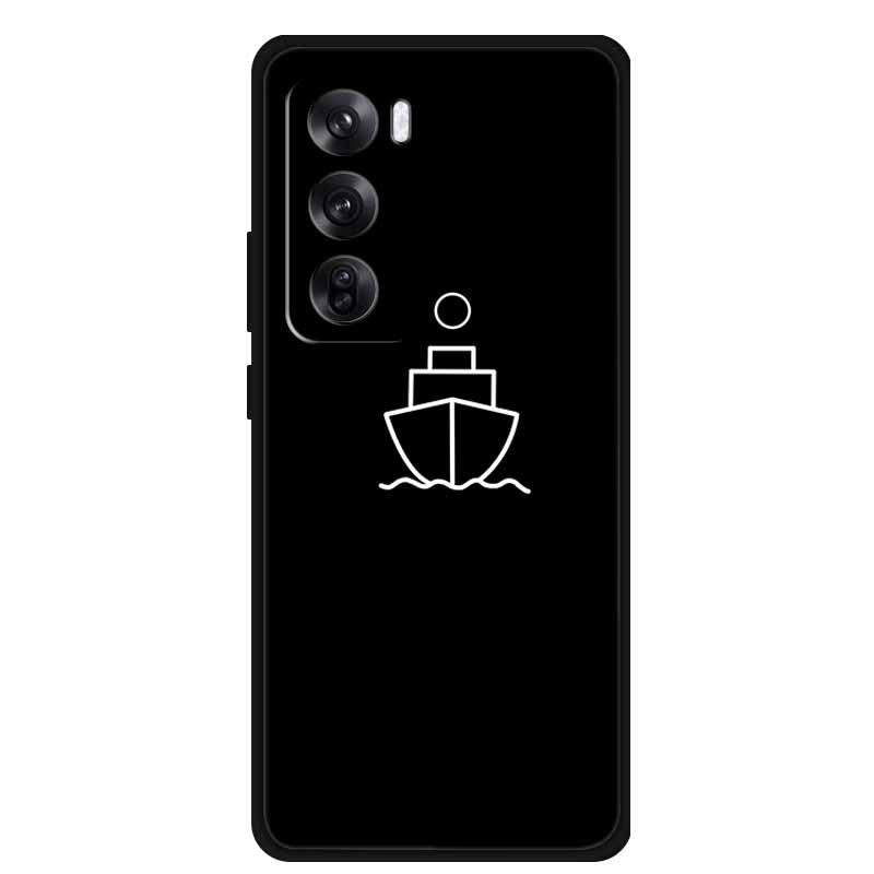 Reno 12 Pro 5G Personalized Black TPU Soft Pattern Phone Case
