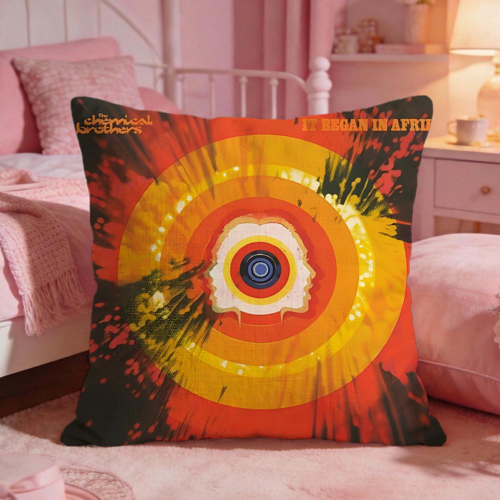 

The CChemical Brothers Cushion Cover Premium Comfort Reversible Pillow Cove Two In One Design For Any Room Car Interior 30X30cm