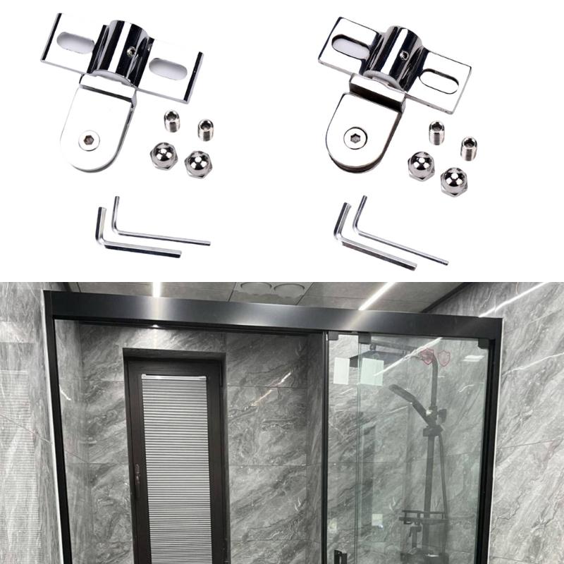Accessorio Cerniera per Porta Doccia Multiuso in Lega/Acciaio Inossidabile con Spessore Vetro 8-12mm Uso Quotidiano