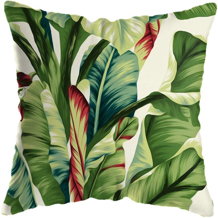 Soft Pillow Cushion Covers 45x45 Cm Decorative Pillows Throw Green Patterns Pillowcase for Sofa Home