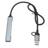 Type C Hub 4 Ports 5Gbps Aluminium Alloy Plug and Play Space Gray USB 3.0 Docking Station for Desktop Laptop PC