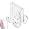 1pcs Acrylic Shower Door Hook Acrylic Shower Towel Hooks Transparent Storage Tool For Washcloth Robe Clothes And Towel