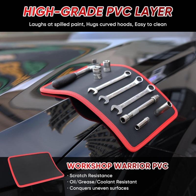 Strong Magnet Heavy-Duty Tool Mat Double-sided Waterproof Wall Mount Tray for Workbench DIY Repair Jobs