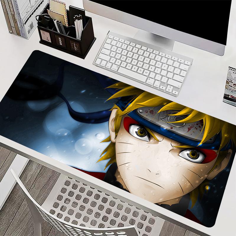 Mouse Pad PC Accessories Keyboard Pad Office Desk Mat Anti Slip Mousepad Rubber Tablet Pad Gaming HD Naruto Uzumaki Extended Pad