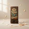Desktop Phone Stand Vertical Walnut Compact Workspace Accessory