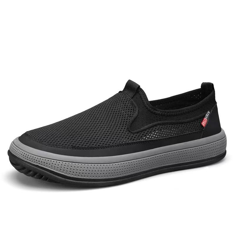 Summer New Old Beijing Men's Fashion Breathable Mesh Versatile Soft-soled Dad Shoes Casual Middle-aged and Elderly Walking Shoes
