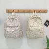 Stickerei Blumig Rucksack Große Kapazität Koreanischer Stil Schüler Schultasche Reisetasche Handtasche Blumige Umhängetasche Schüler