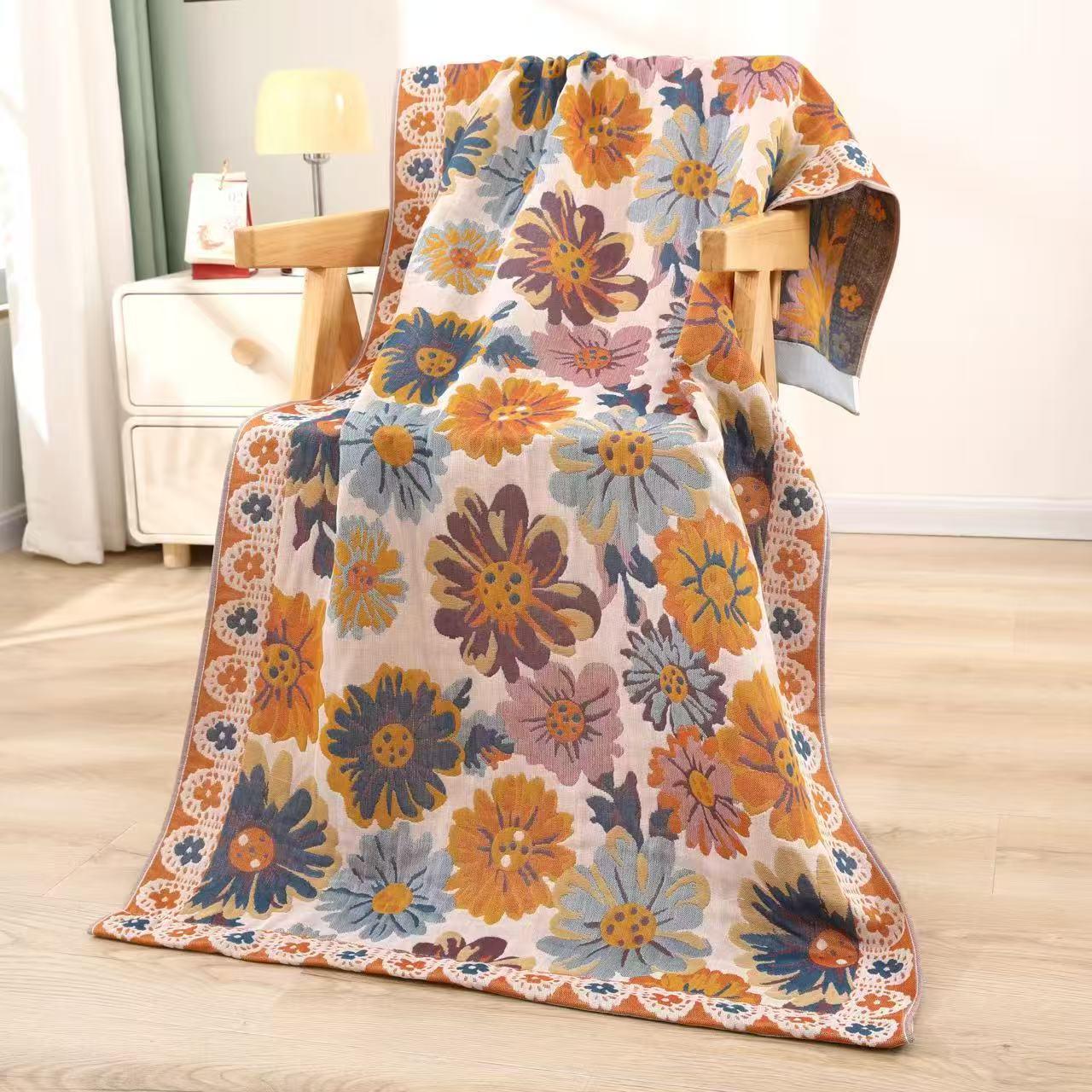 

Многослойное марлевое банное полотенце-одеяло, 160x80см, всесезонное, универсальное для взрослых/пары Gauze Bath Towel 80x160cm