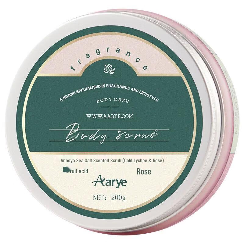 AARYE Cold Lychee & Rose Sea Salt Body Scrub