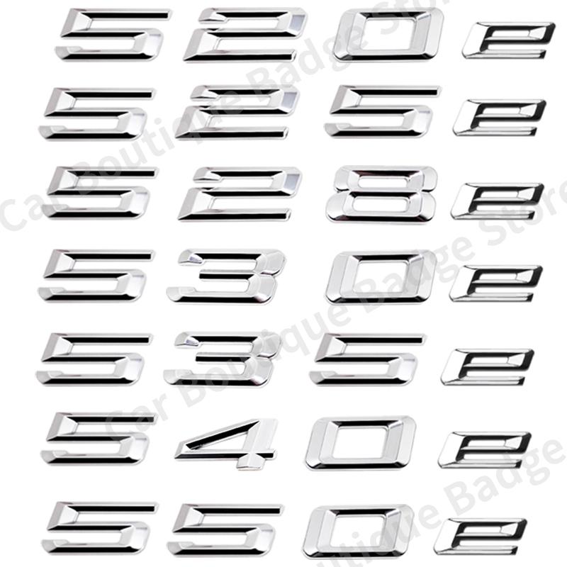 ABS 3D Nálepka s písmeny odznaku do kufru auta pro BMW řady 5 E39 E60 E61 F10 F11 G30 520e 525e 528e 530e 535e 540e