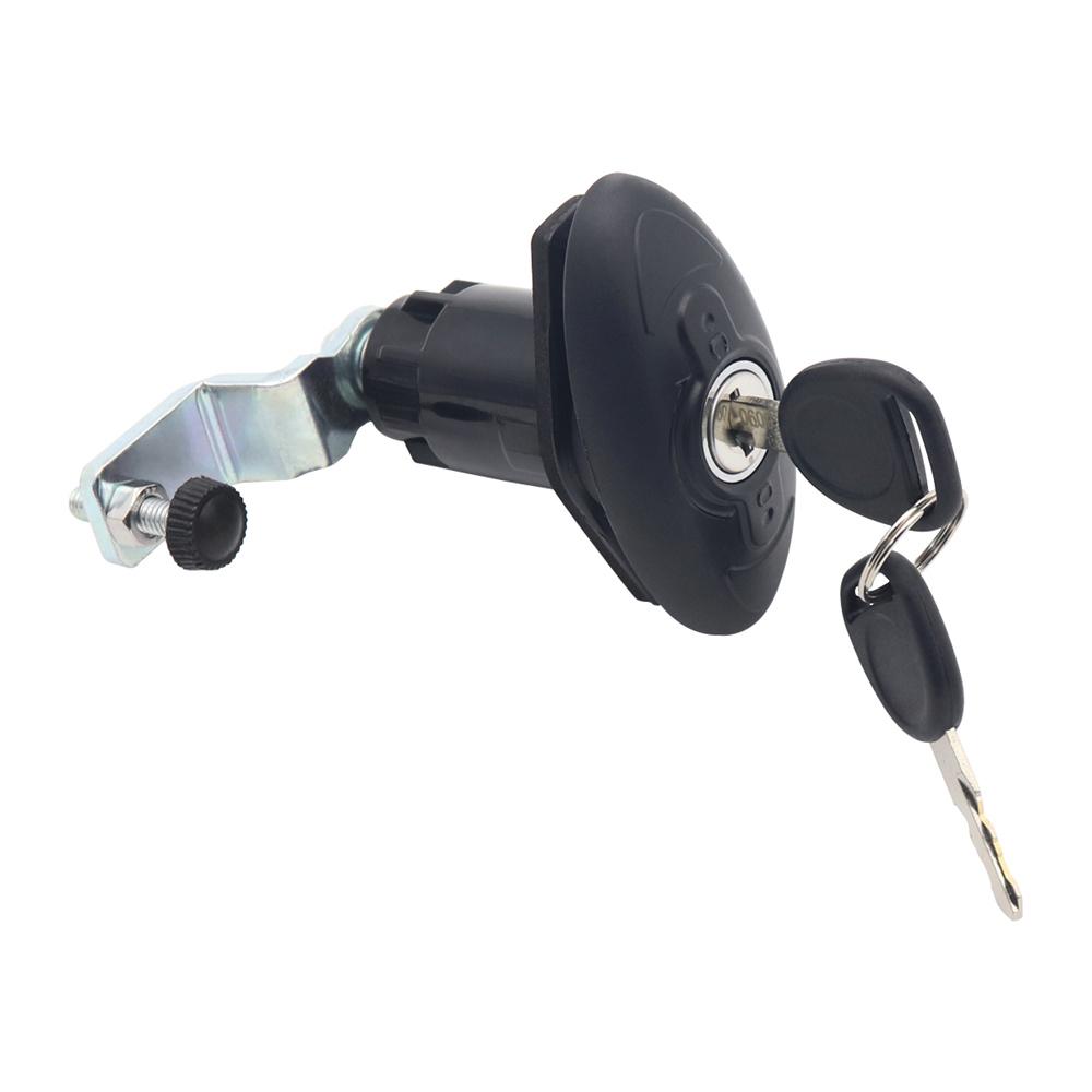 Rotating Handle Lock Latch with 2 Keys for Camper RV Cabin