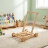 Wheeled Push-Pull Toddler Walking Aid Adjustable Speed Height Hand Push Aid  Indoor Play