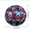 West Football Printed Size 5 Soccer Ball - Durable, Machine-stitched, Soft and Comfortable, Suitable for Training and Matches Gift
