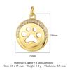 Trendy Brass Cubic Zirconia Life Tree Crown Charm Women Fish Paw Cow Pendant DIY Jewelry Bracelet Earring