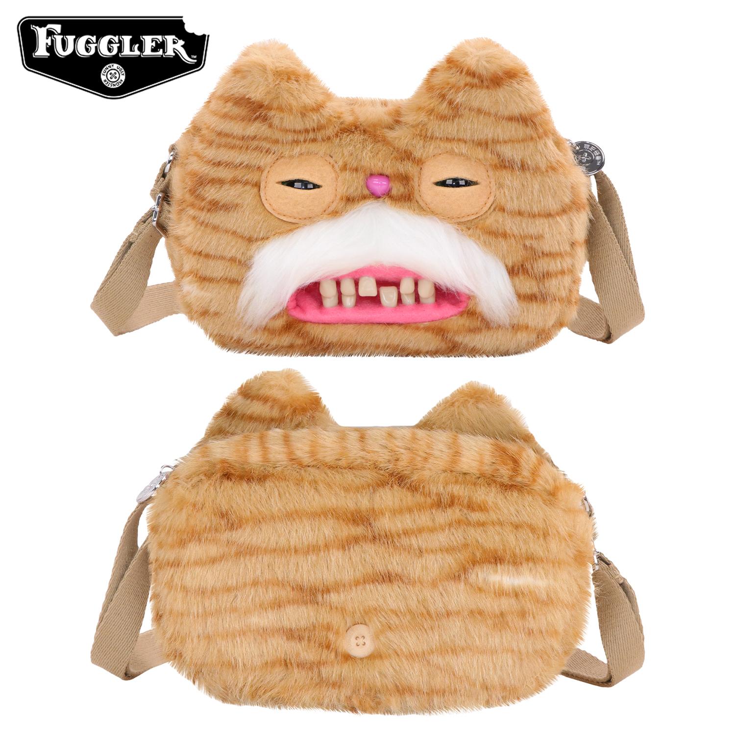 Market-6 Lelijke Tanden Monster Knuffel Schoudertas CHEEZEE Kat Grote Ogen Vreemdeling Sir Belch Kaal Peluche Crossbody Tas