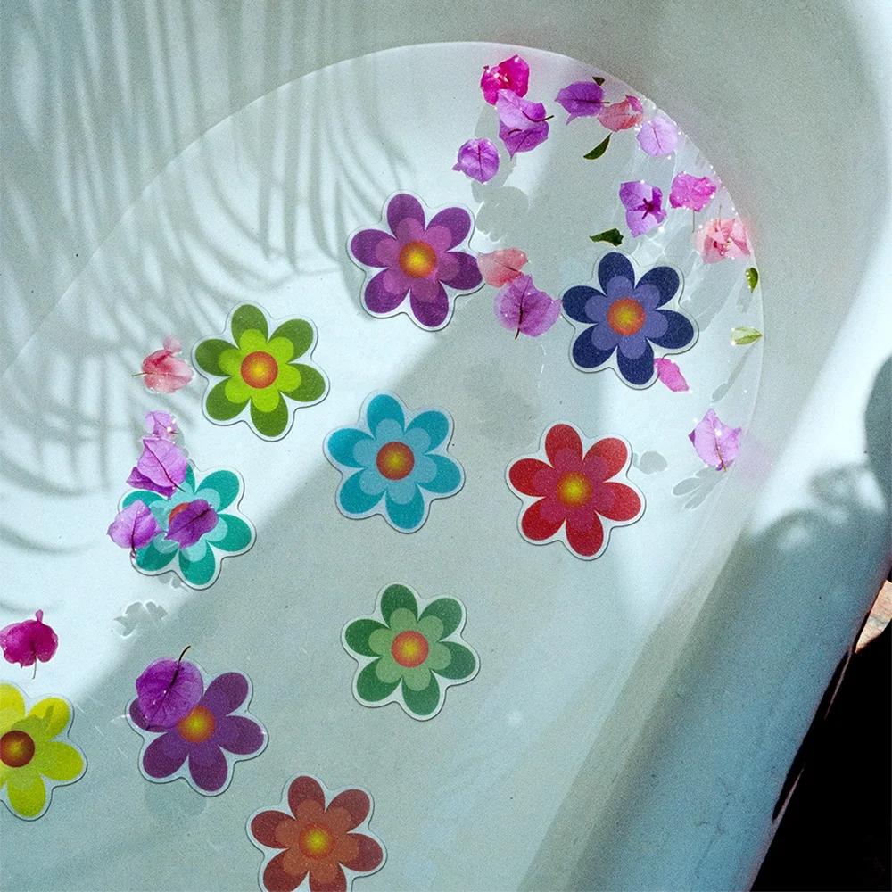 10 szt. Naklejki antypoślizgowe na wannę z kreskówkowym wzorem, Mata EPDM na podłogę schodów, Samoprzylepna naklejka antypoślizgowa do pokoju dziecięcego