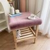 Rabbit Plush Dustproof Bedside Table Mat & Chair Cushion