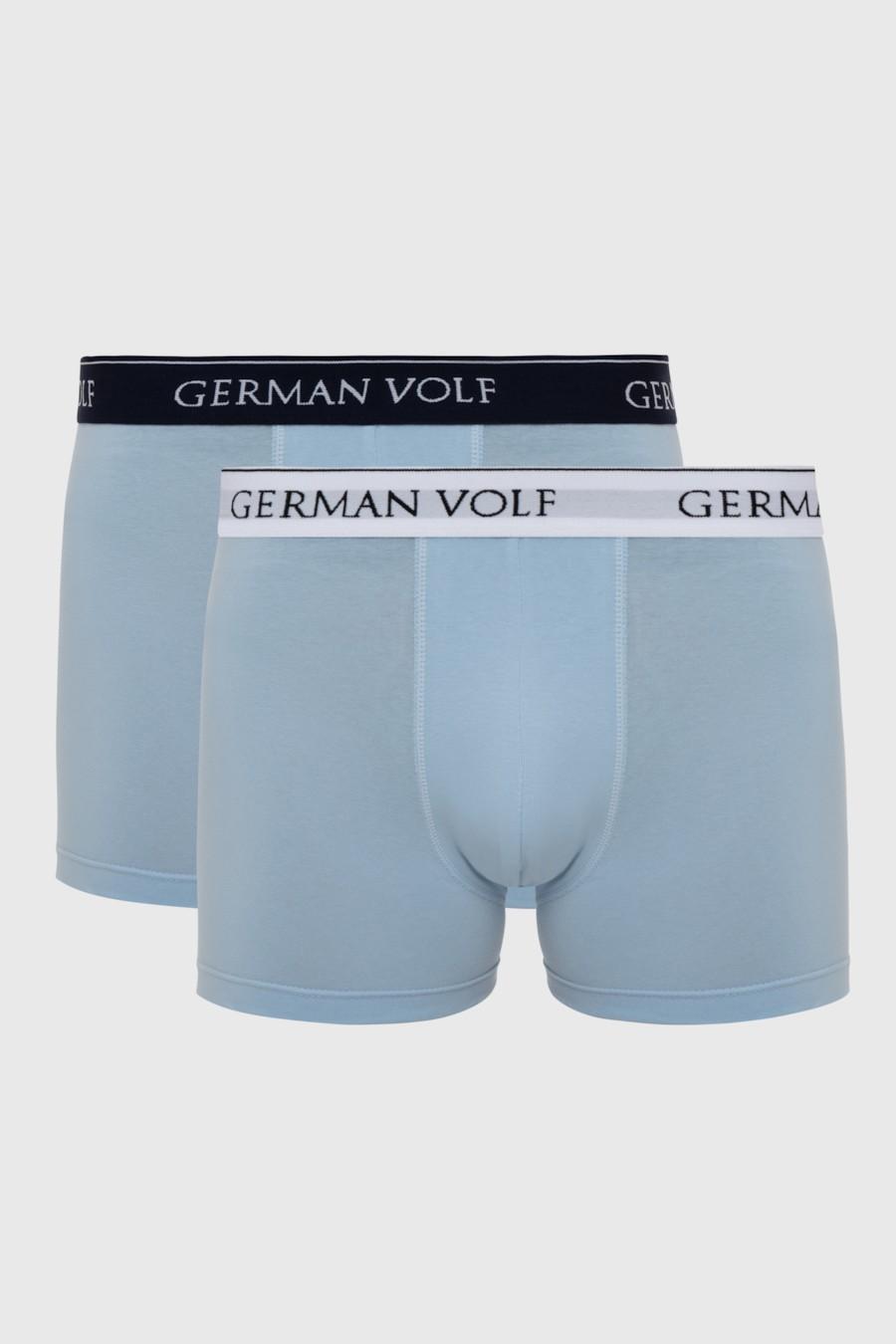 

Трусы боксеры, 2 штуки German Volf (85688) 46(S) французький небо синє кольору