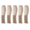 10Pcs Fine Wide Tooth Comb Wheat Straw Round Teeth Portable Hair Styling Comb Set for Home Travel