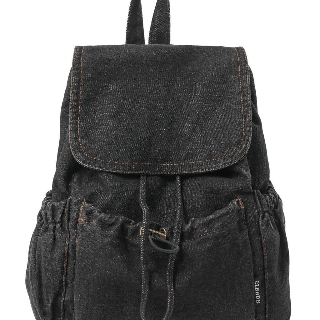 Schoolbag Retro Denim Backpack Women's New Large-capacity Versatile Backpack Student Schoolbag Simple Personality Big Bag