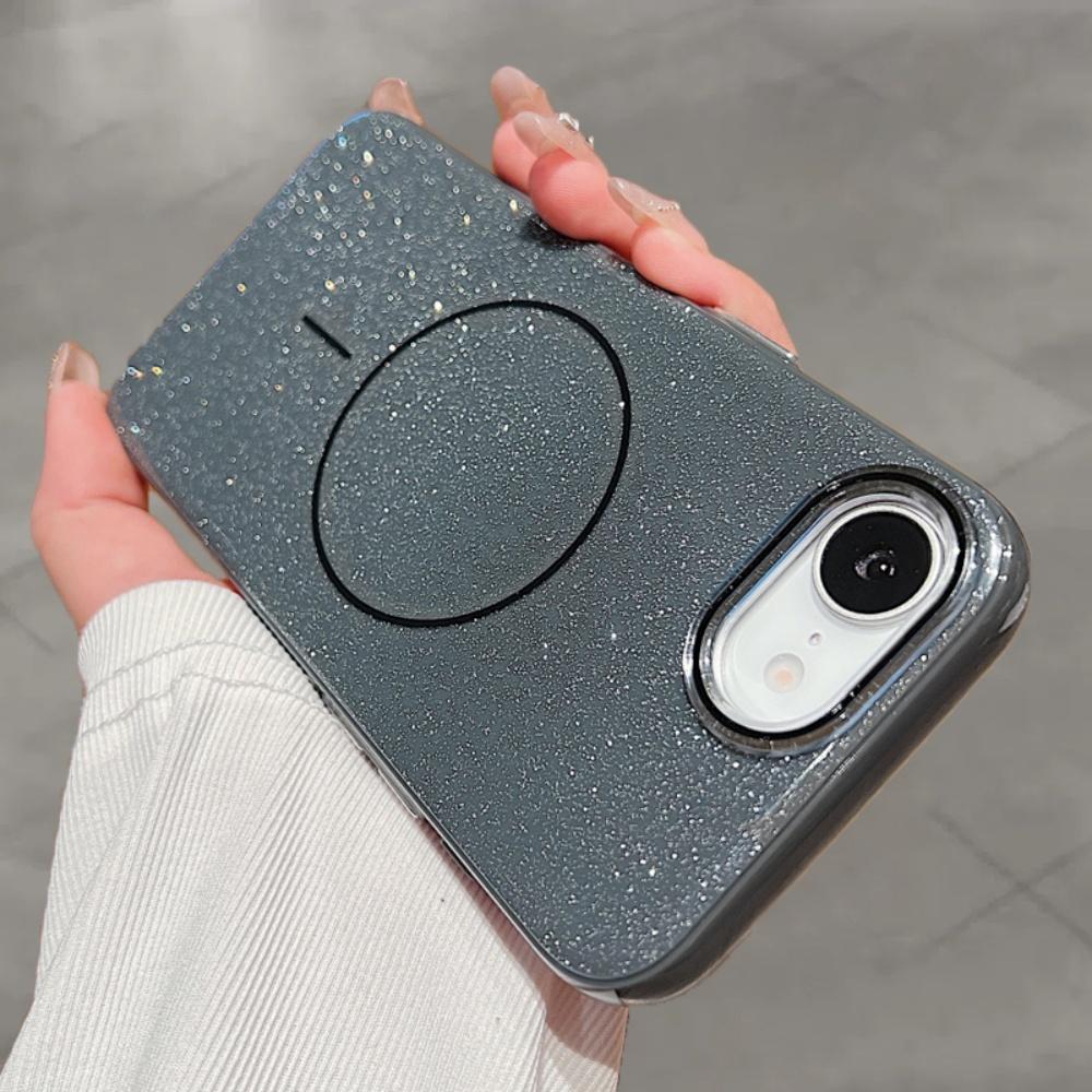 Luksusowe Błyszczące Brokatowe Magnetyczne Etui Na Telefon Dla iPhone 16 15 14 13 12 11 Pro Max Dla Magsafe Magnetyczne Bezprzewodowe Ładowanie Pokrowiec