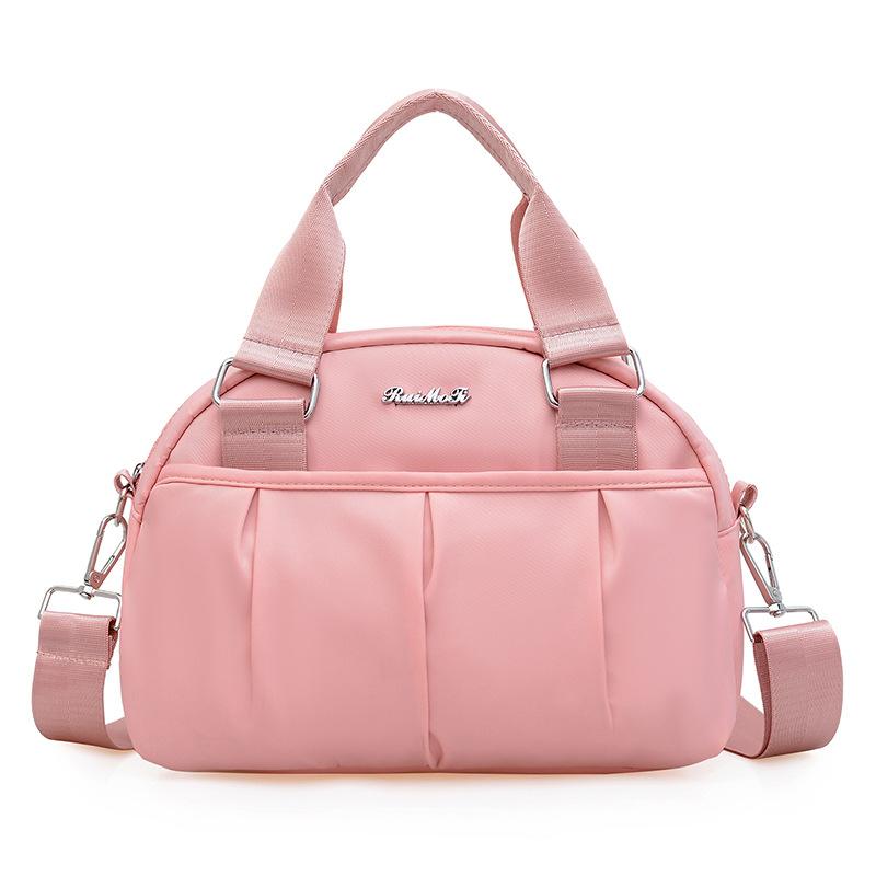 

Водонепроницаемая сумка из ткани Оксфорд для женщин, сумка для мам для поездок на работу, сумка для мам на выход, маленькая сумка большой вместимости 30x20x13cm розовый