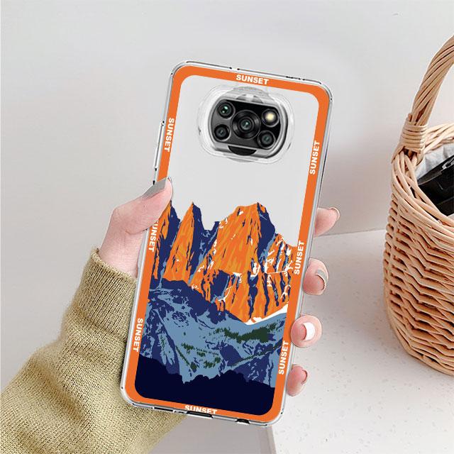 

Чехол Mountain Peak Lake Vintage Clear для Xiaomi Mi Poco X3 NFC M3 Pro F3 F1 11 Lite 12 Redmi Note 10 9S 8 7 9, мягкий чехол для телефона Xiaomi Poco M3