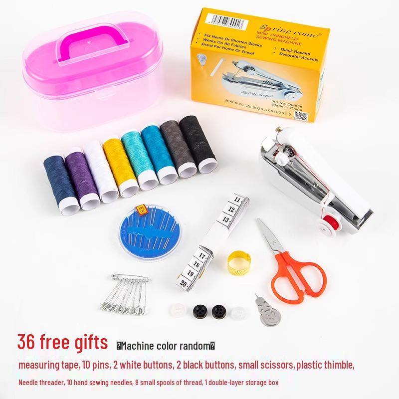 Portable Mini Handheld Sewing Machine for Easy Home Use - Compact Pocket-Sized Tailor Device