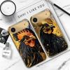 Brave Golden Rooster For IPhone 17Pro Max 16 17 Pro 15 Pro 14 13 Plus 12 Mini 11Pro Max XR 16E 17 Air Golden glass phone case