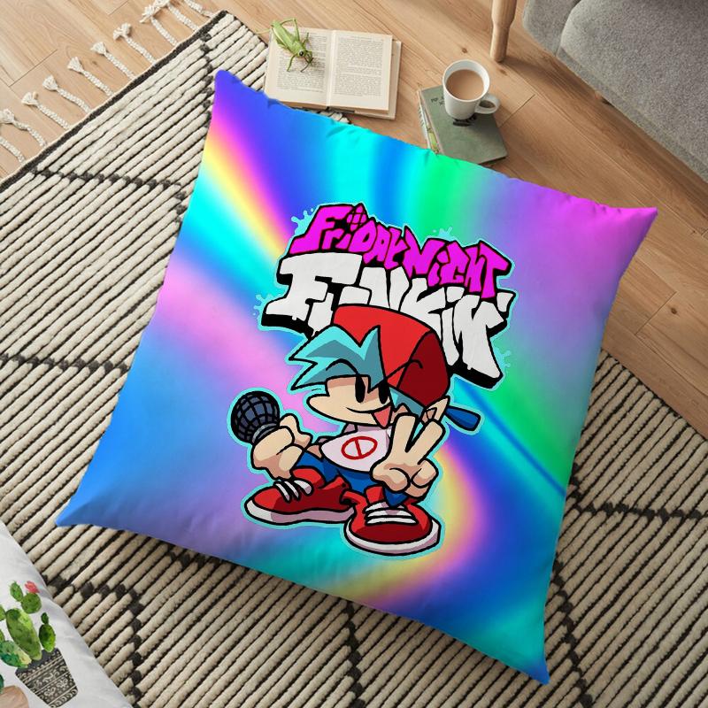Friday Night Funkin Cushion Pillow Case Whitty Boyfriend Pillow Cover Lemon Demon Monster Living Room Decorative Pillow Kids Gift 45cm
