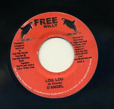 7inch Record D'ANGEL / SEAN REID - Lou Lou / Klampute Riddim NONE Free Willy Jamaica Reggae, Ska & Dub Used