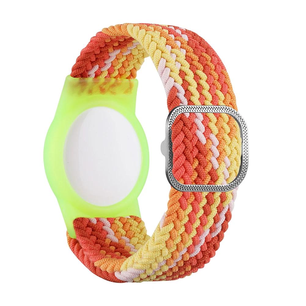 Kinderarmband für Apple AirTags Schutzhülle Kratzfestes Armband Verstellbares Armband für Apple Air Tag GPS-Tracker Halter