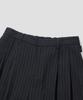 AGOD Strap Banding Wide Slacks [Black Stripe]