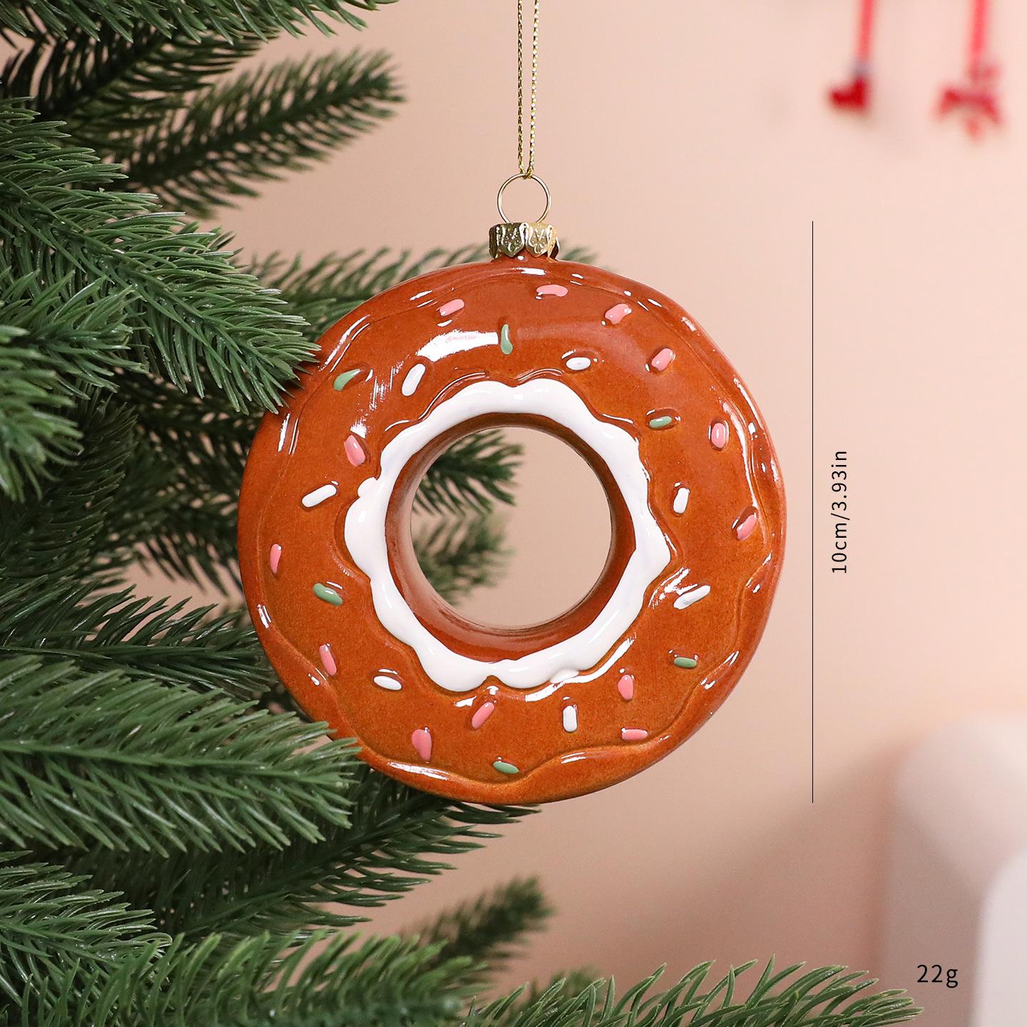 DIY Christmas Gingerbread Man Donut Tree Ornament Opp Bag