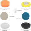 VIBRATITE Car Headlight Restoration Kit, 3 Inch Car Polishing Sanding Discs With 1/4 Inch Shank Backing Pad, Scouring Pads, Buffing Sponge Pads, Soft