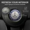 CRY1 ABS Car Styling Steering Wheel Center Emblem Badge Sticker For Mercedes Benz C260 C200 C180 GLA/E/C Class E43 E260 E300 E320