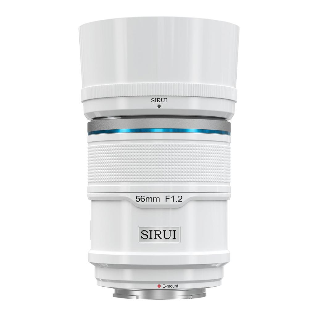 Obiectiv foto cu unghi larg cu autofocus SIRUI Sniper 56mm obiectiv seria A5 A6 A7 FX A9, F1.2 APS-C ZV-E (Montură E, albă)