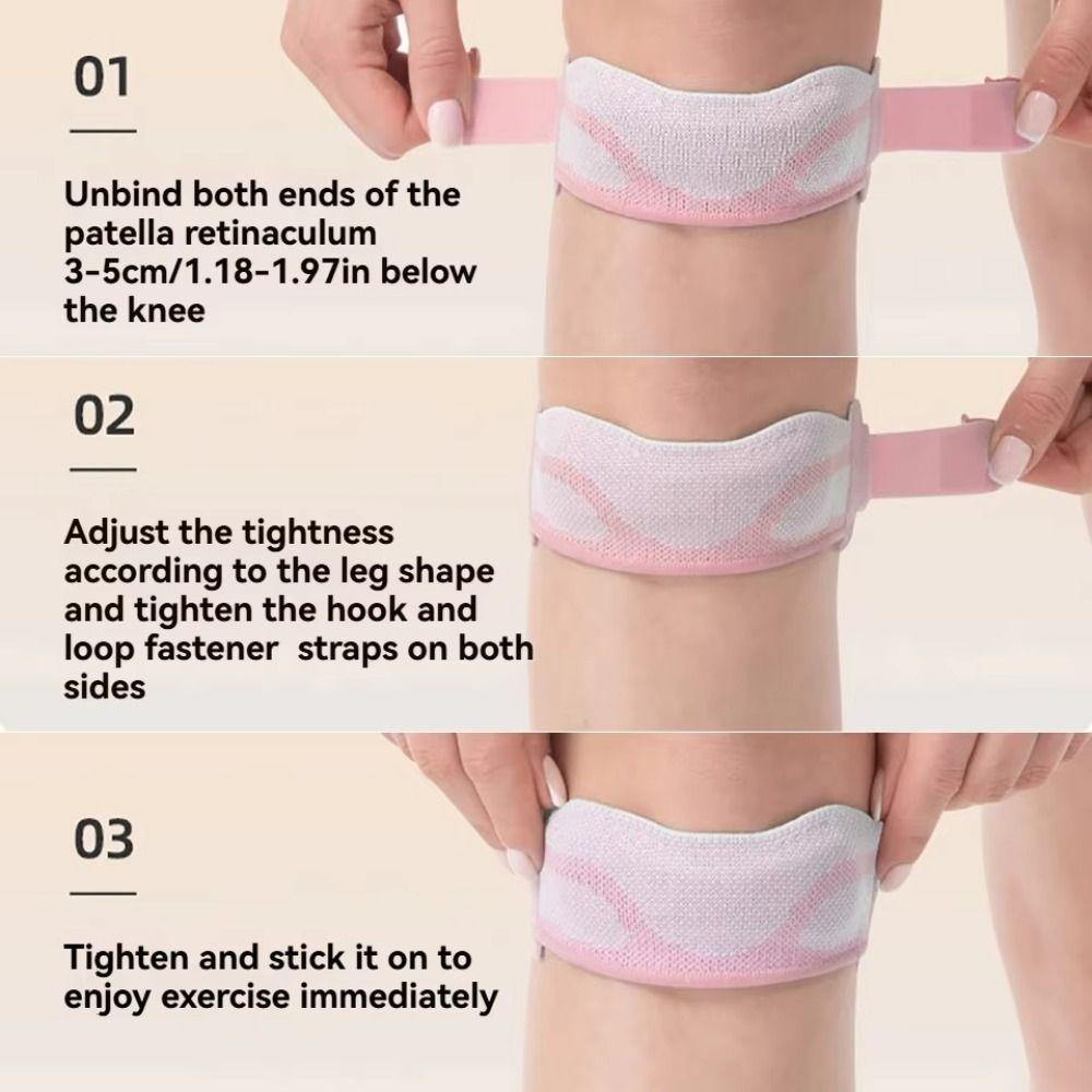 Nylon Silicone Patella Knee Strap Adjustable Tendon Strap Protector Sports Knee Brace  Men Women