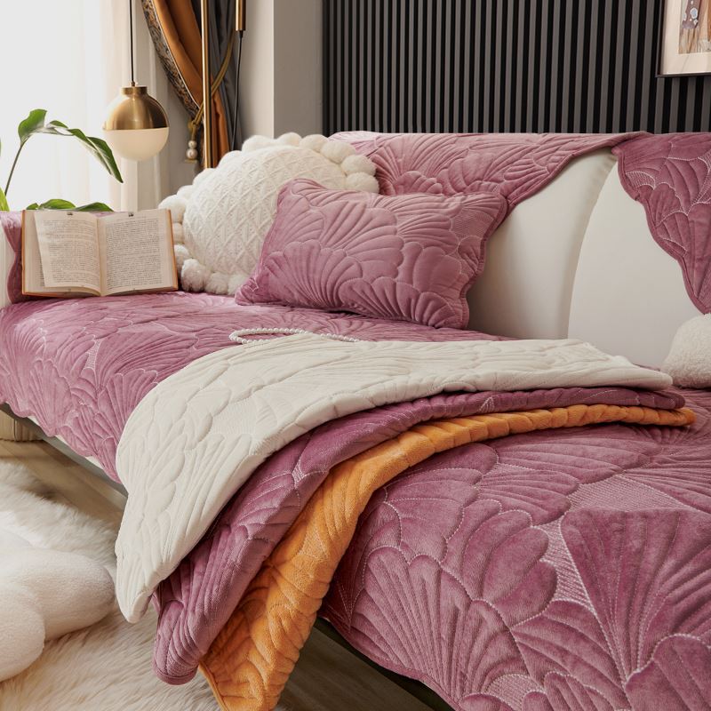 Simple Sofa Cushion Four Seasons Universal Dutch Plush Non-Slip Thickened Seat Cover Cover