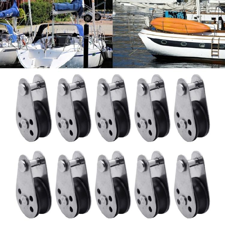Industrial Grades Nonrust Steel Nylon Pulley Camping Gear Pulley For Sailboats Flagpole And Outdoor Equipment