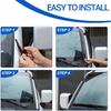 Car Front Windshield Trim Seal Strip Compatible with Toyota Land Cruiser 250 Prado LC250/Lex@us GX 2024 2025, A Pillar Soundproofing Rubber Seal